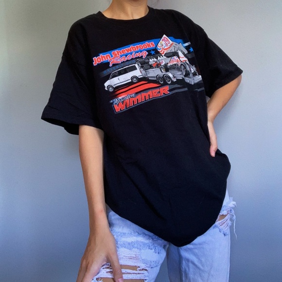 Brandy Melville Tops - Oversized Graphic Brandy Dup